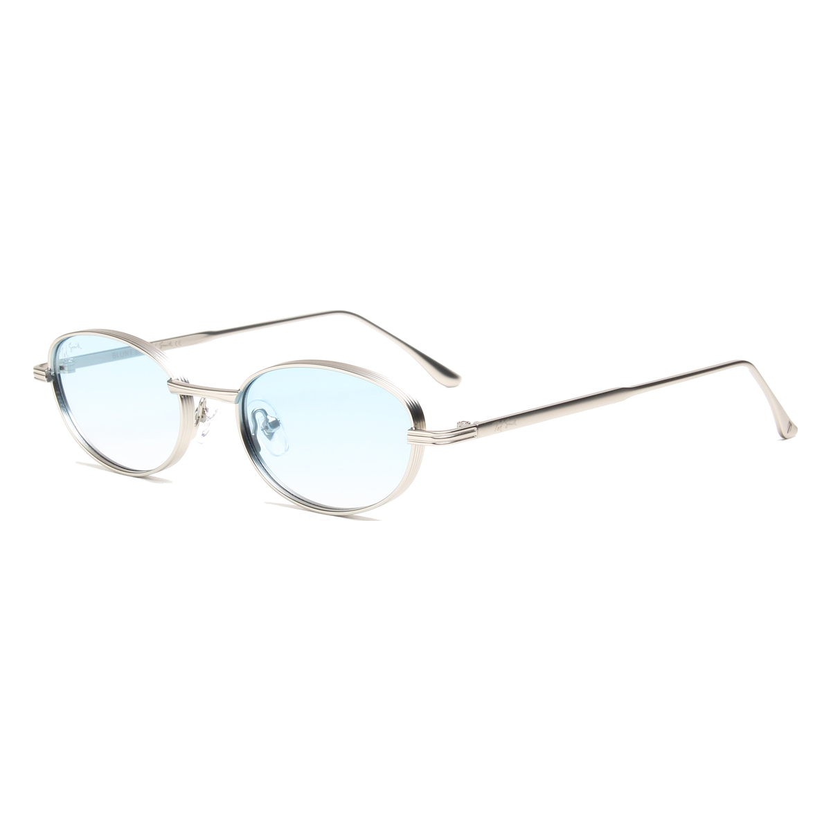 Echo Oval — Silver Blue