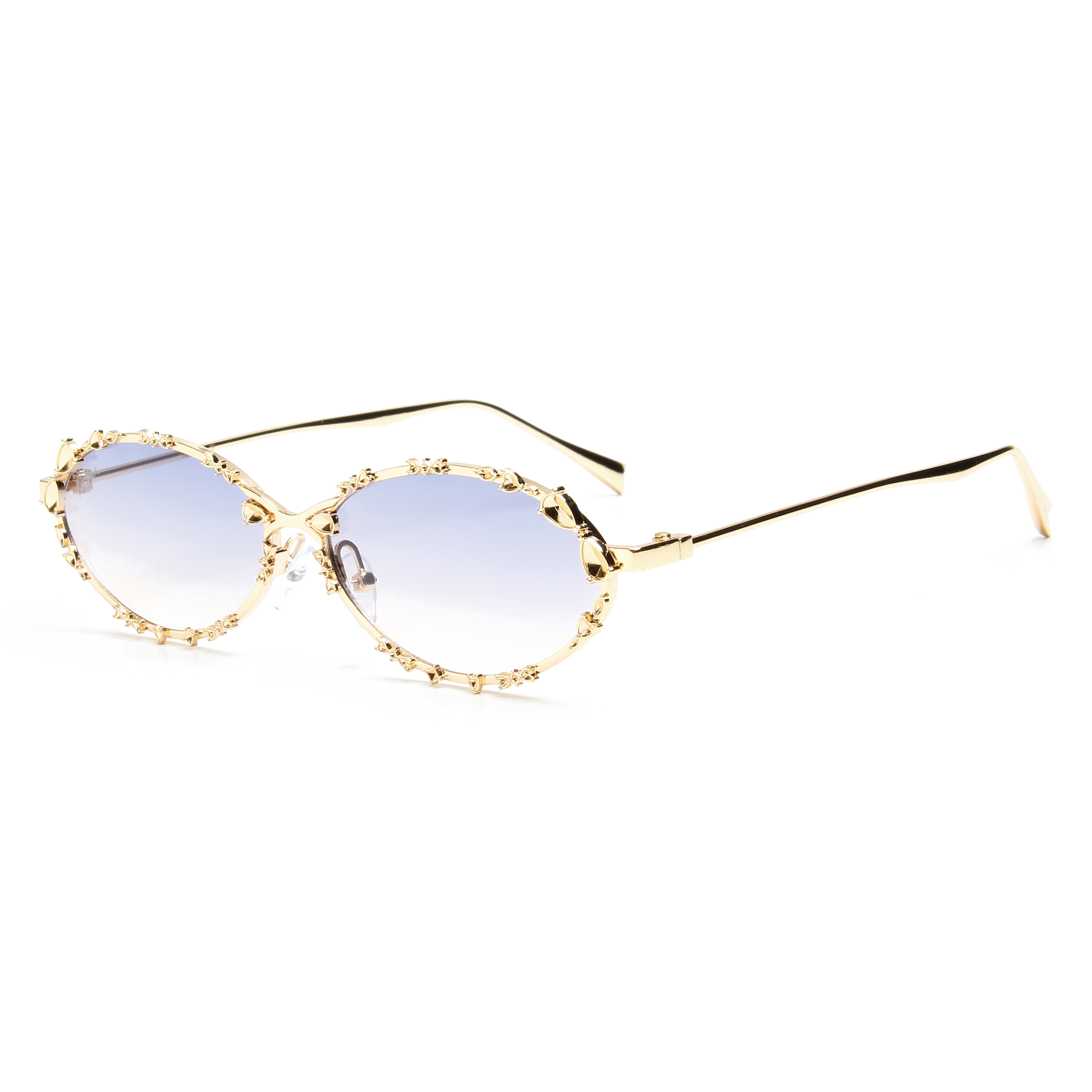 Disco Oval — Gold Blue Graded